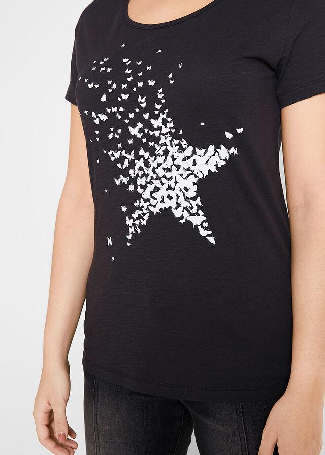 CZARNY T-SHIRT PRINT