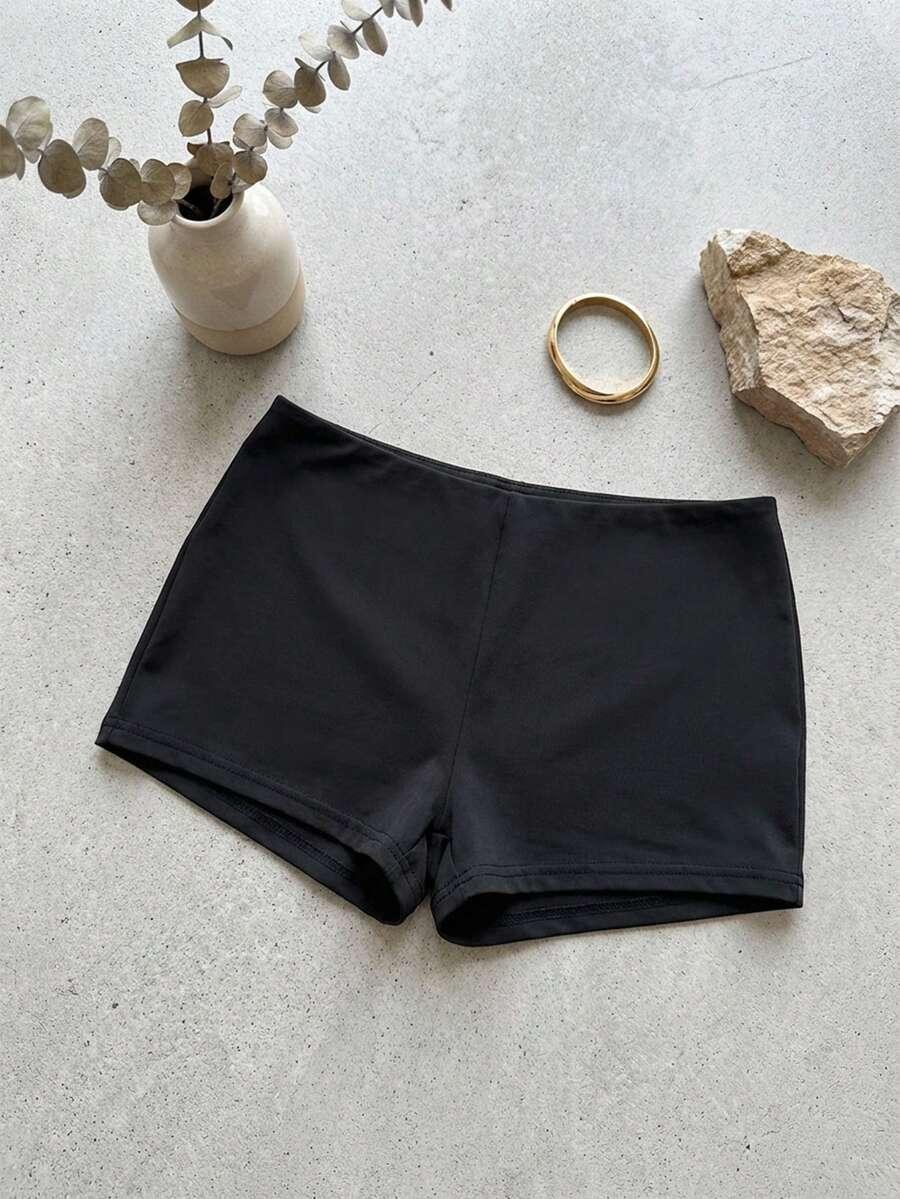 czarny dół od bikini szorty