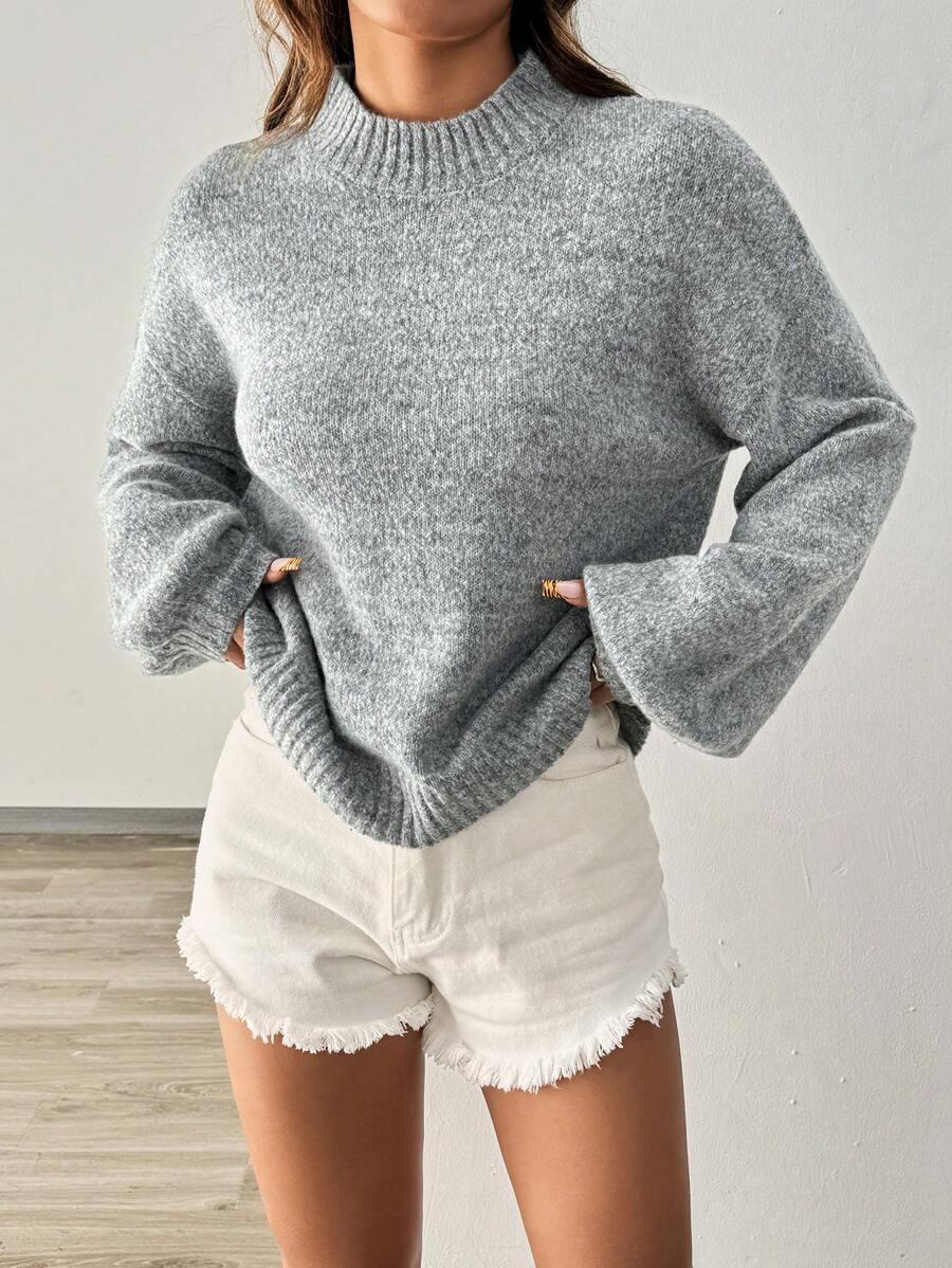 SZARY SWETER CASUAL