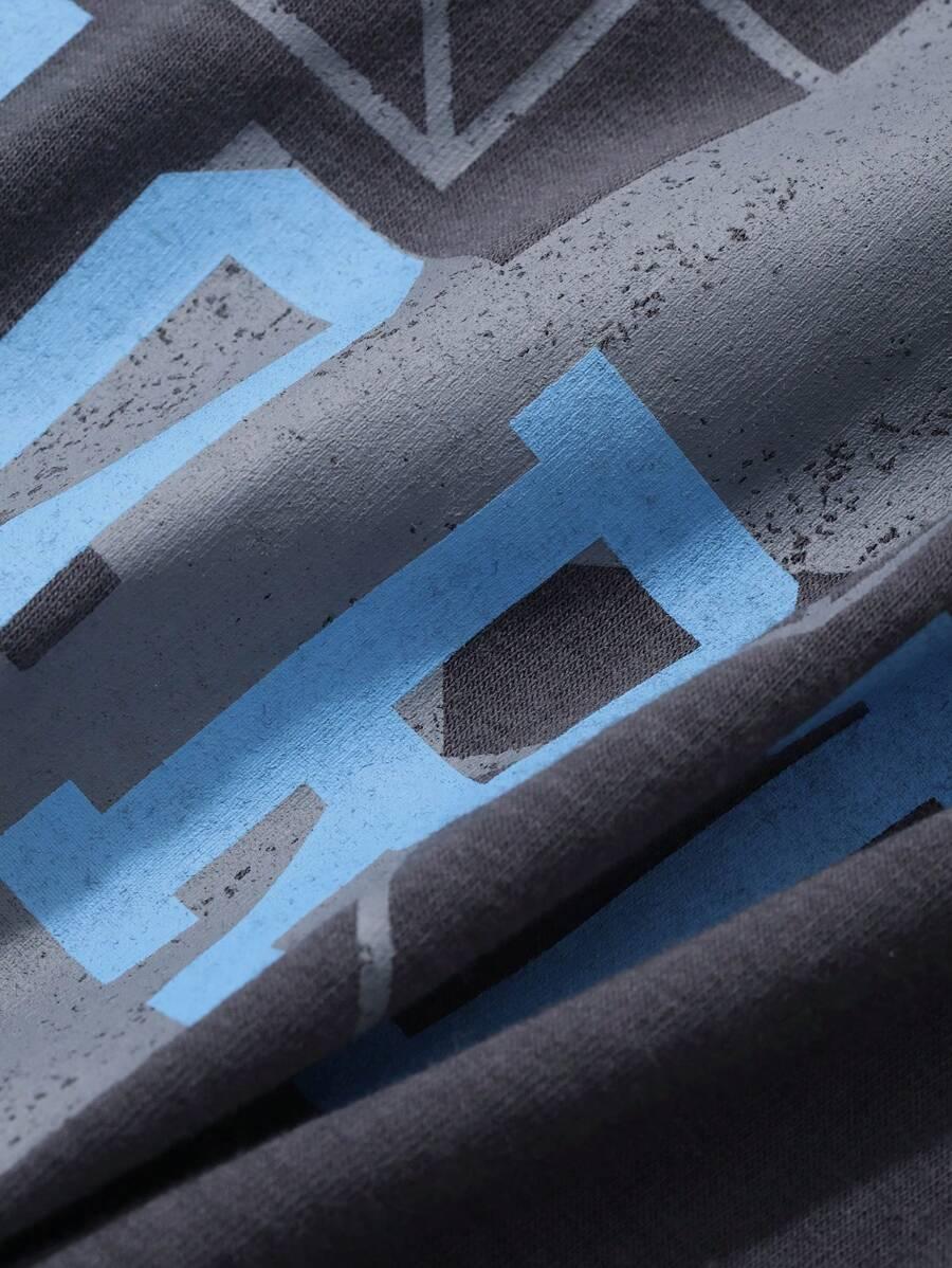 szara bluzka print