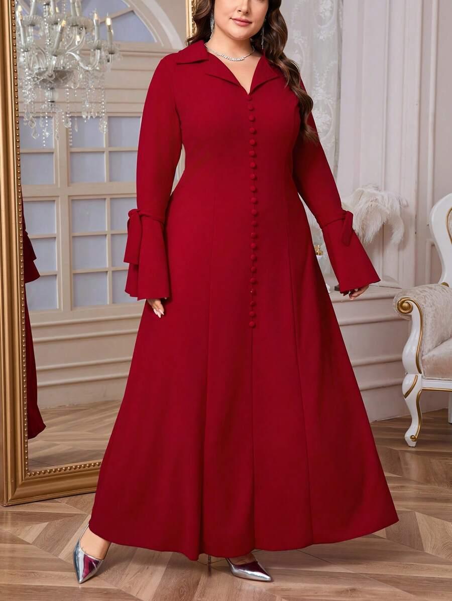 czerwona maxi sukienka