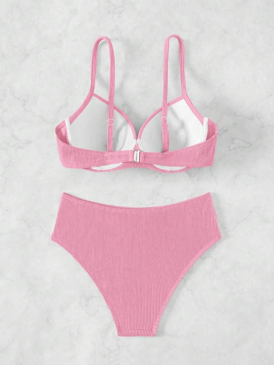 prążkowana góra od bikini 