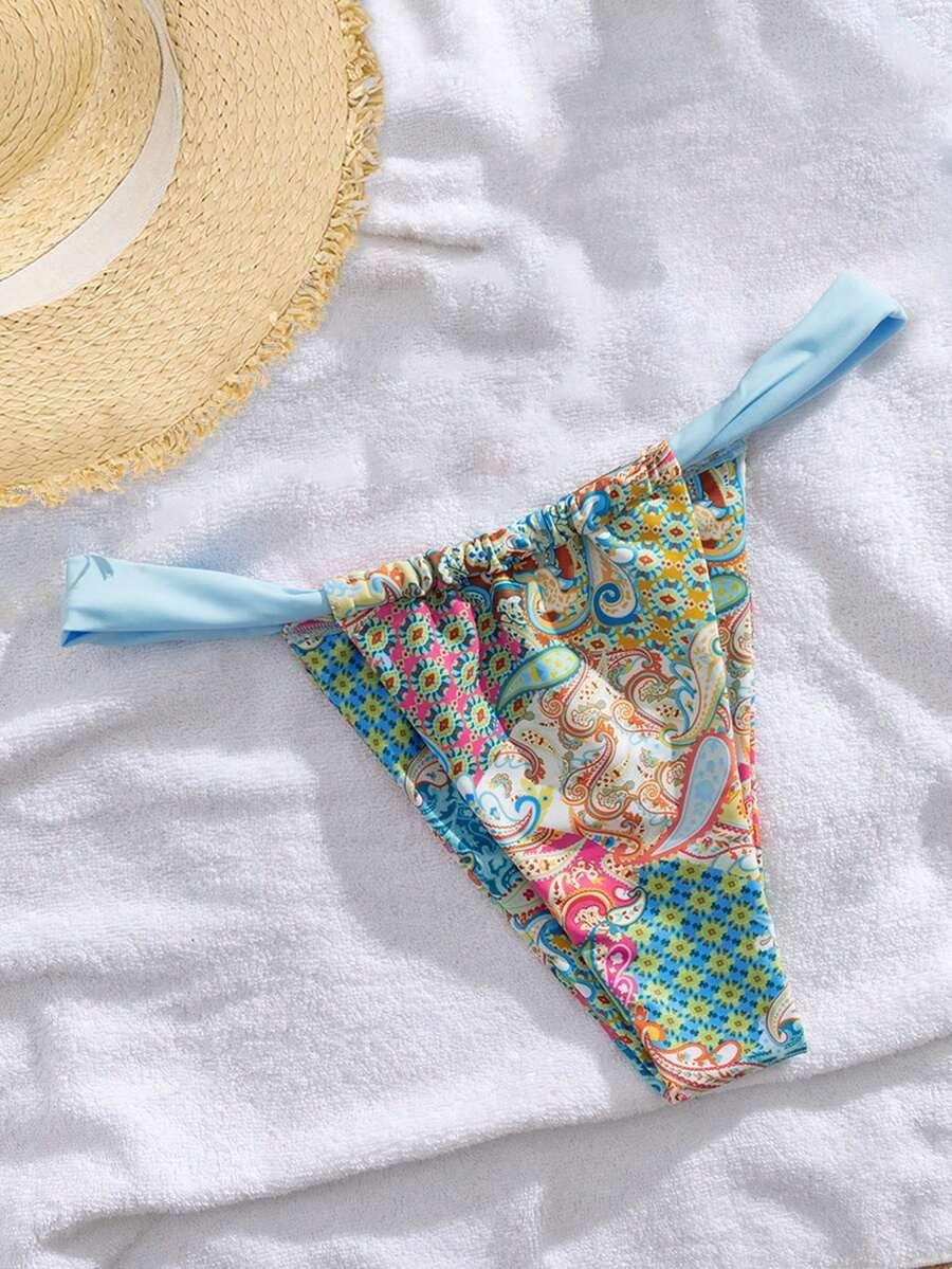 dół od bikini print