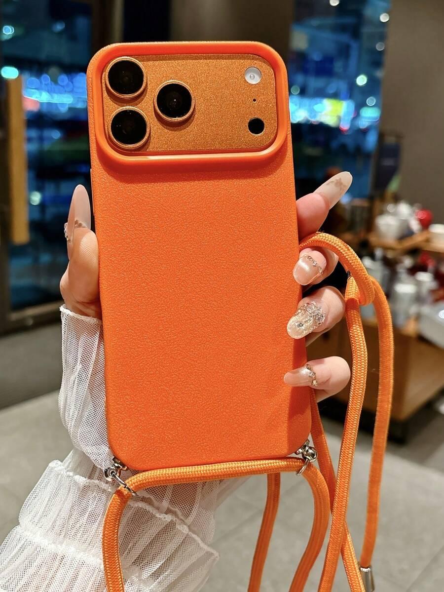 pomarańczowe etui na telefon iphone 17 pro