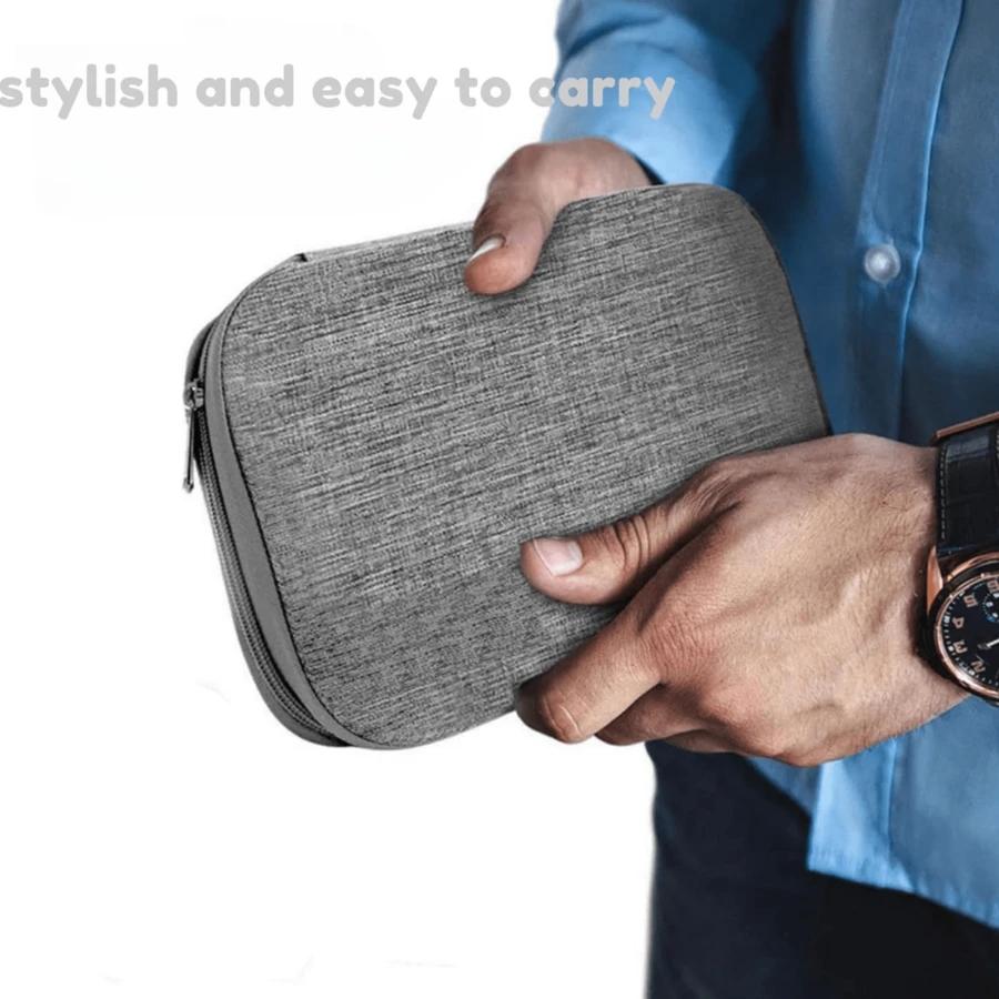 czerwony organizer na kable