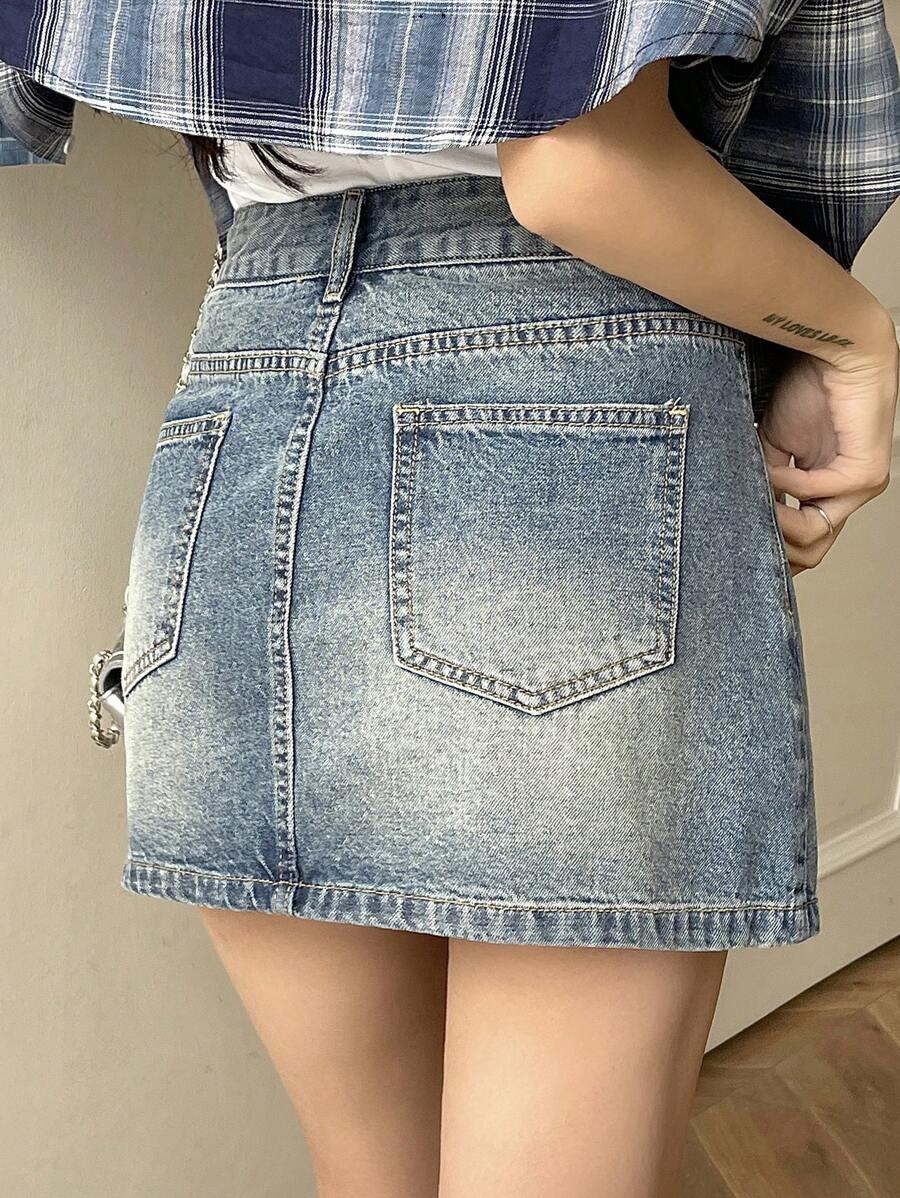 MINI SPÓDNICA JEANS 