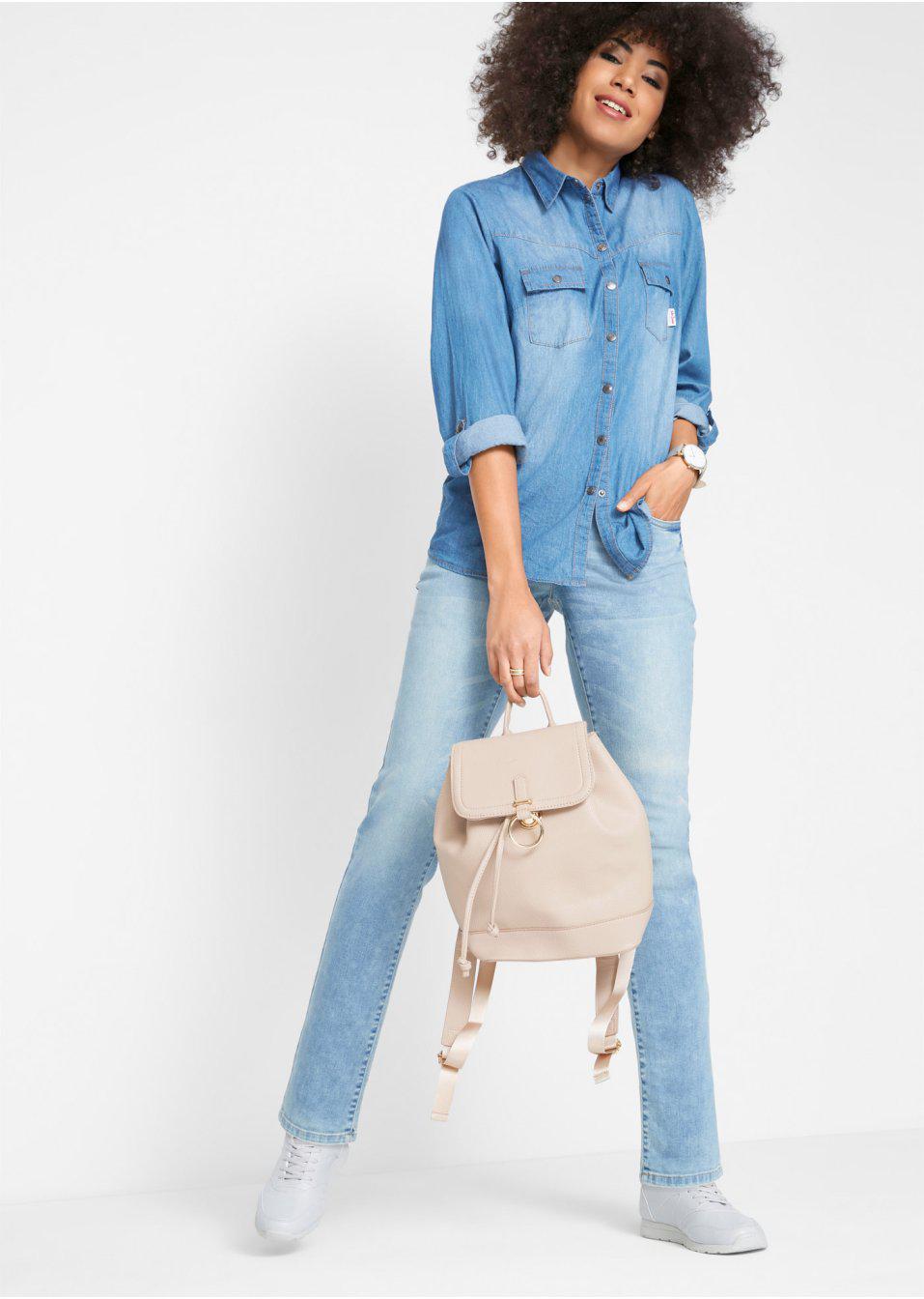 PROSTE SPODNIE JEANS KIESZENIE CASUAL