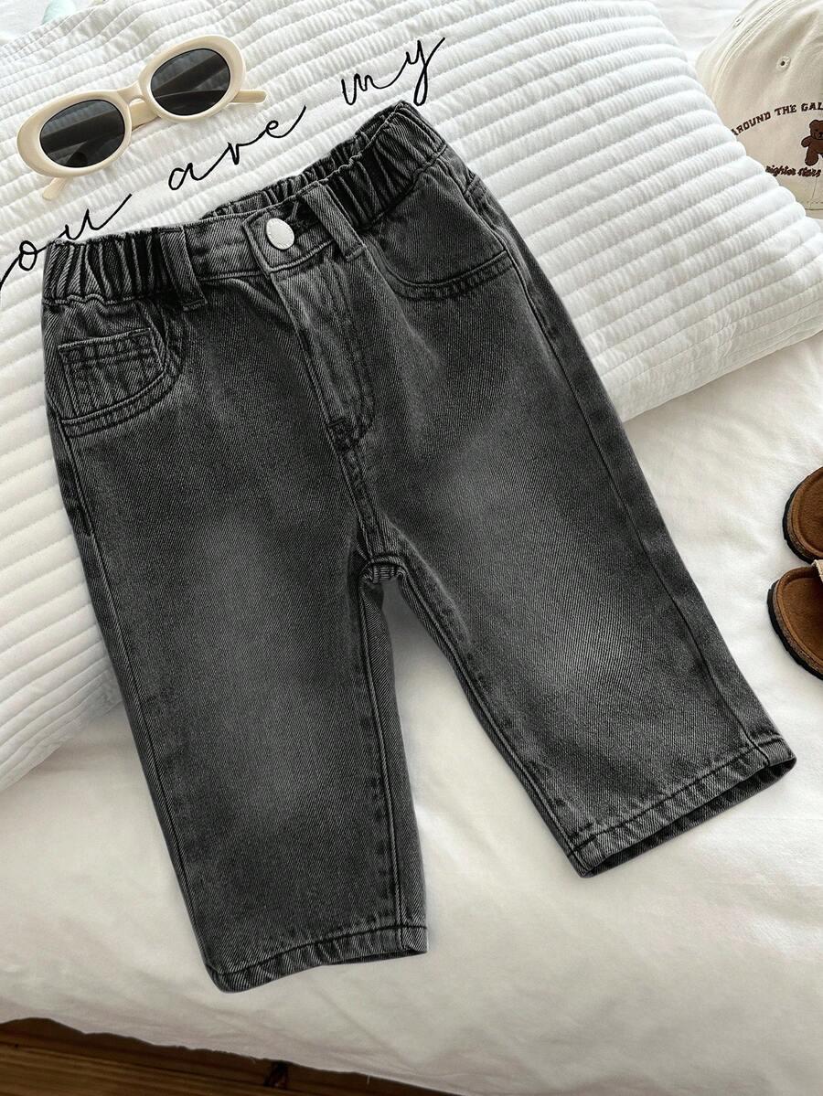 CZARNE SPODNIE JEANS