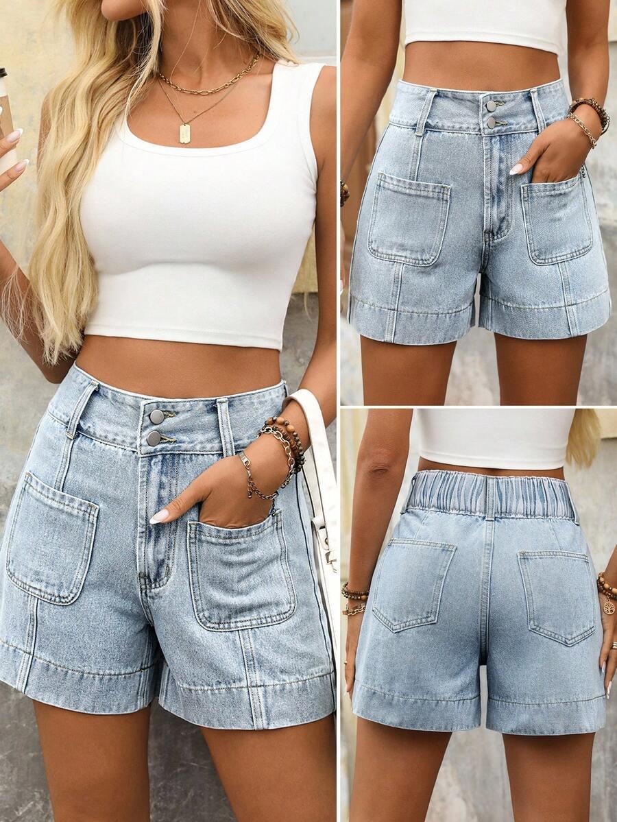 spodenki jeans kieszenie