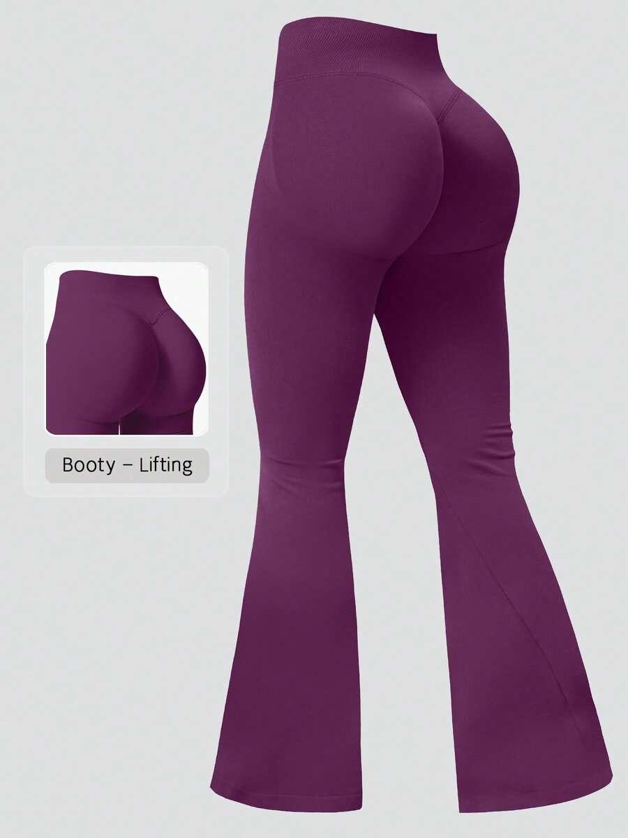 FIOLETOWE LEGGINSY CASUAL