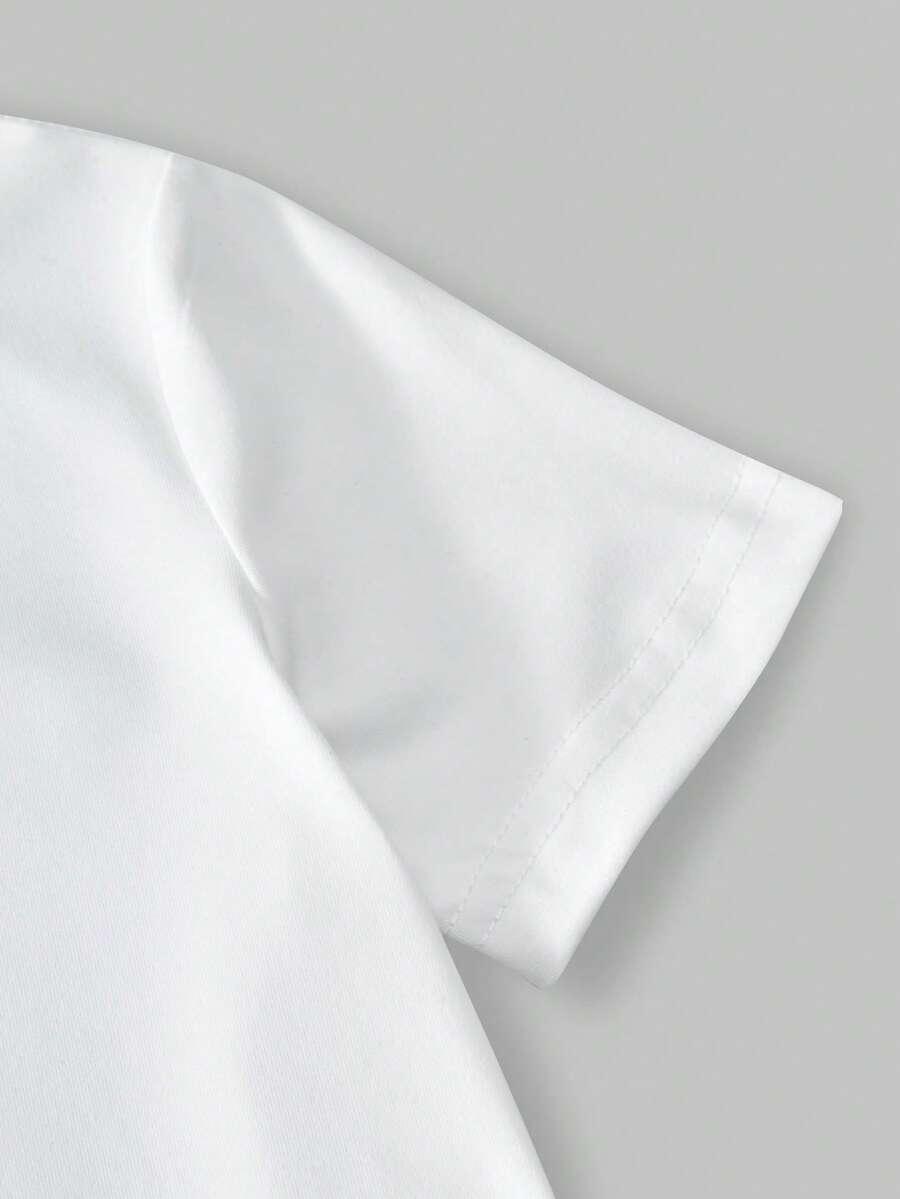 biały t-shirt nadruk