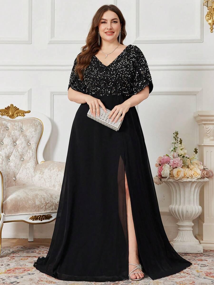 czarna maxi sukienka
