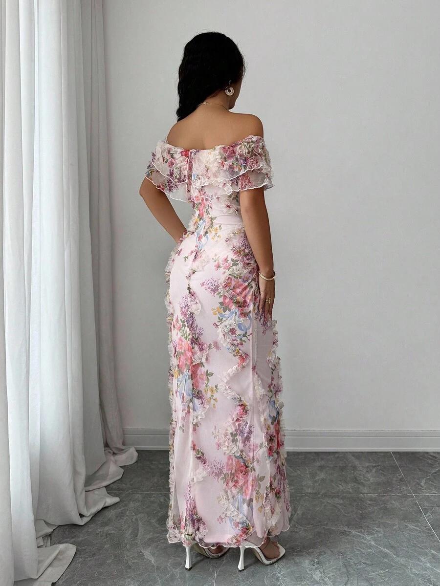 maxi sukienka w kwiaty