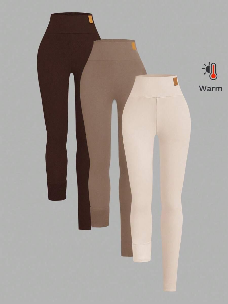 ocieplane legginsy 3-pack