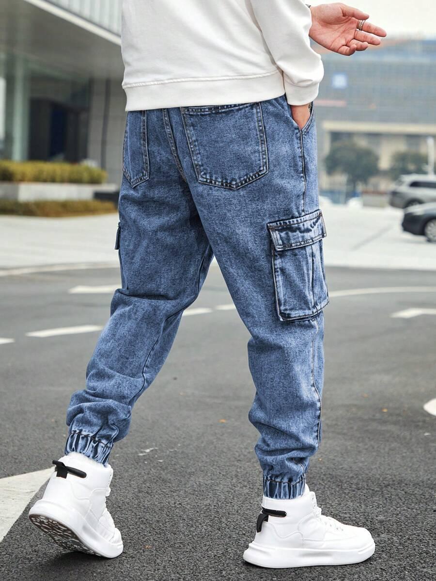 NIEBIESKIE SPODNIE JEANS