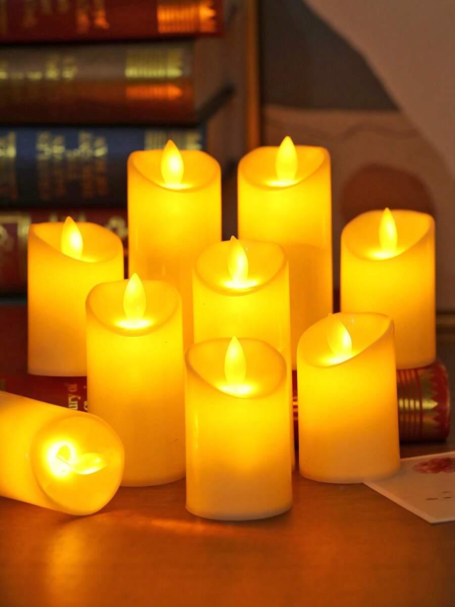 żółta świeca led