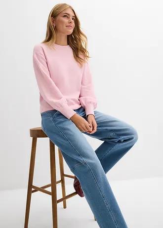 RÓŻOWY SWETER CASUAL 