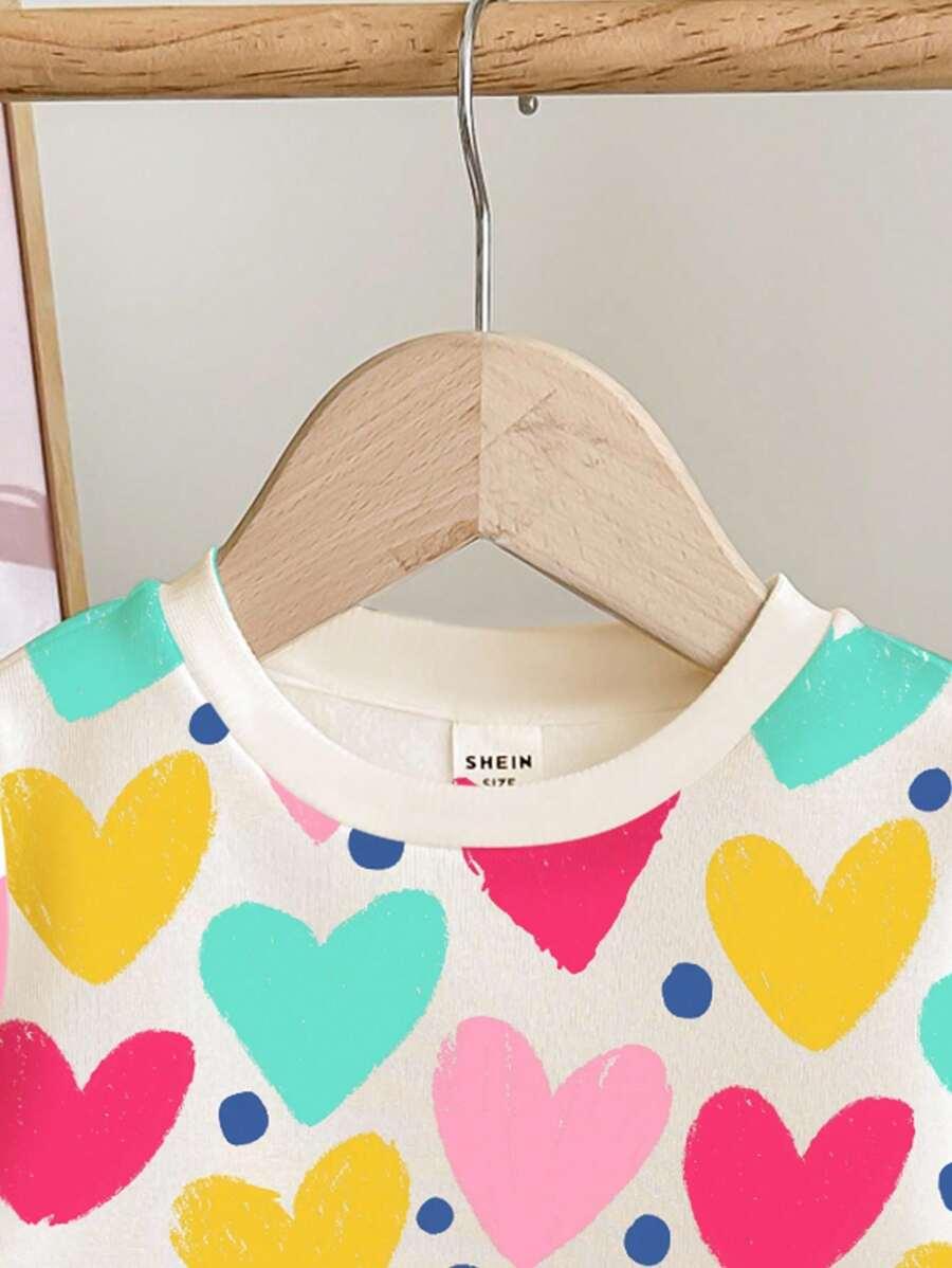 bluza print serca