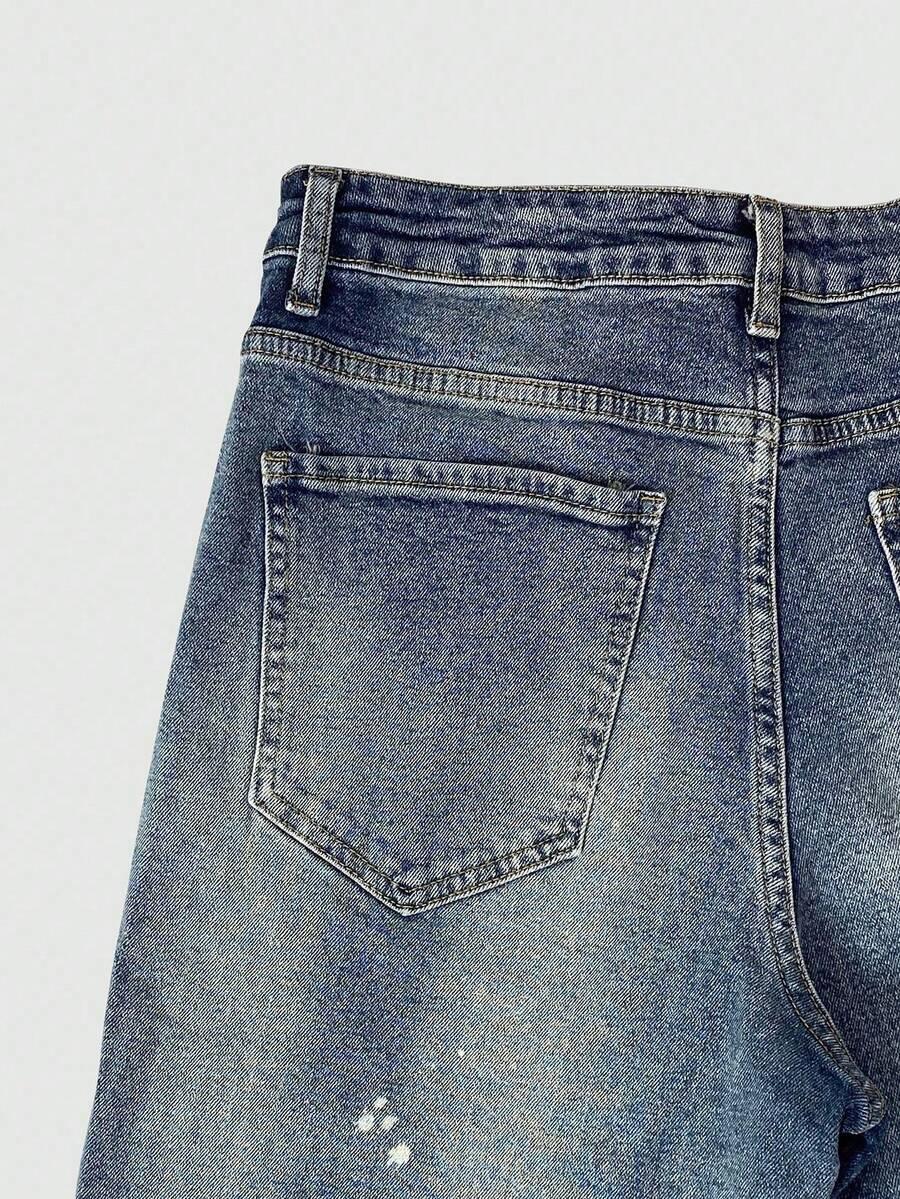 NIEBIESKIE SPODNIE JEANS