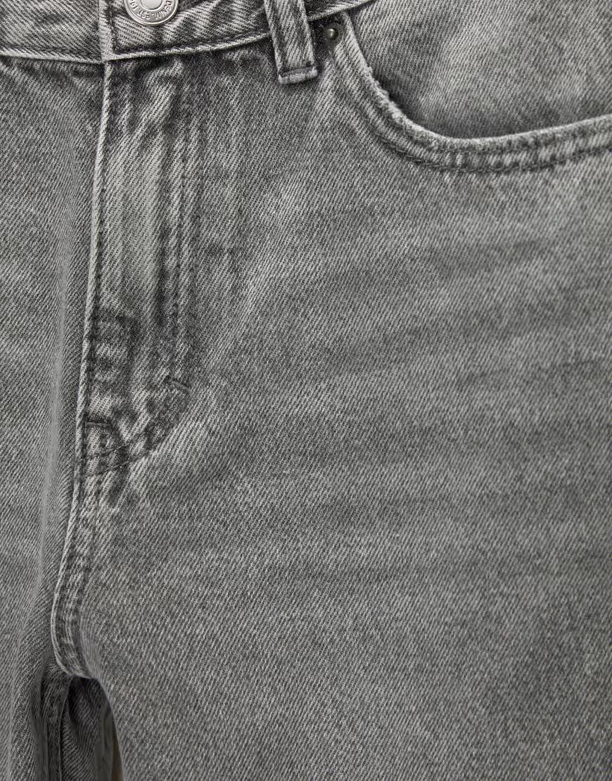 SZARE SPODNIE JEANS mom fit