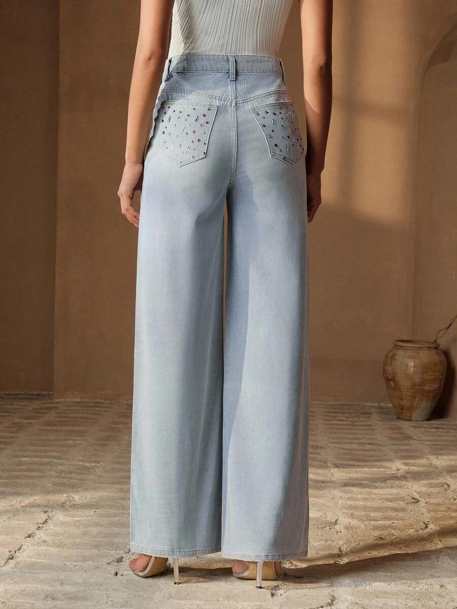 proste spodnie jeans