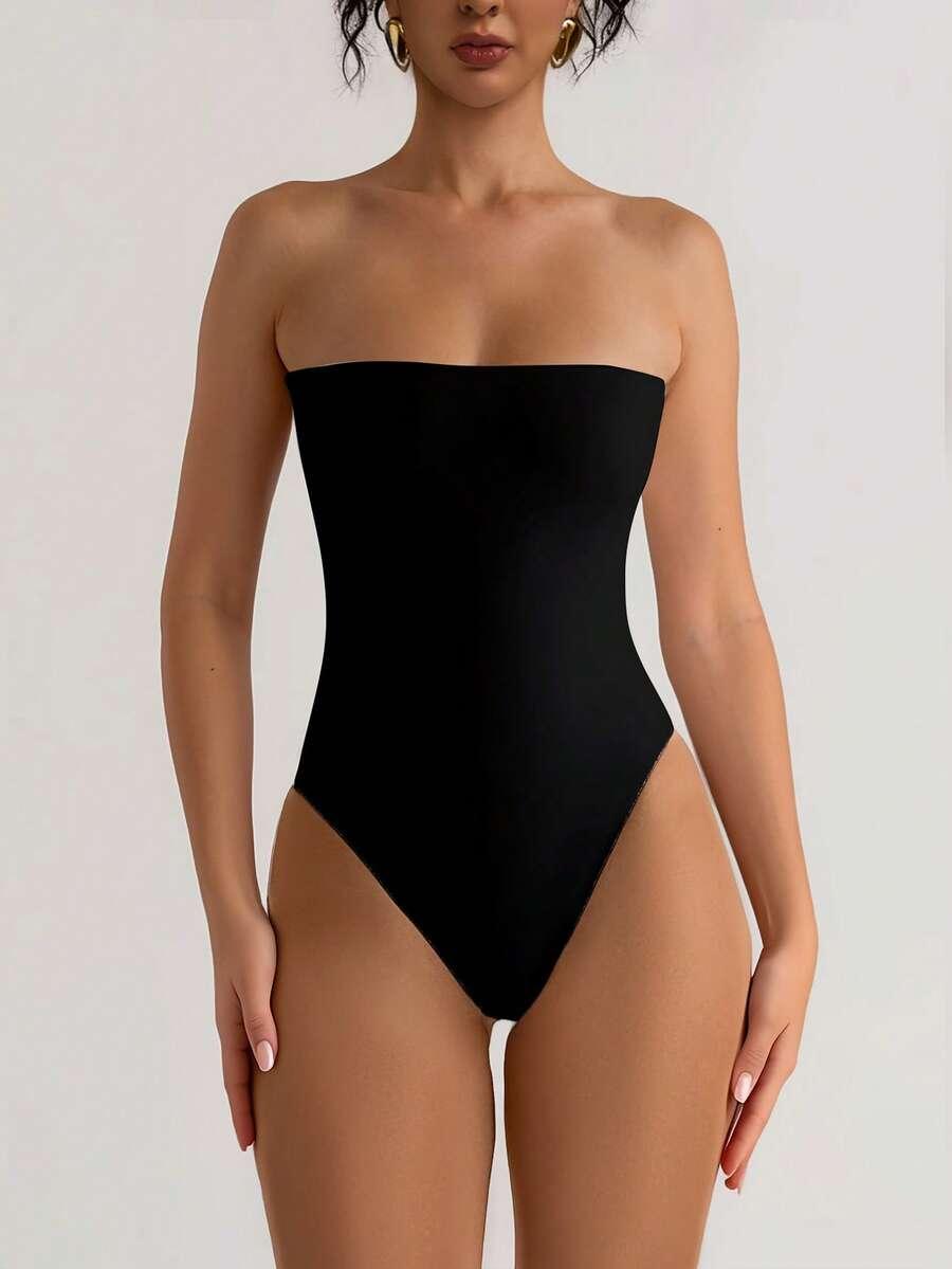 CZARNE BODY ODKRYTE RAMIONA 