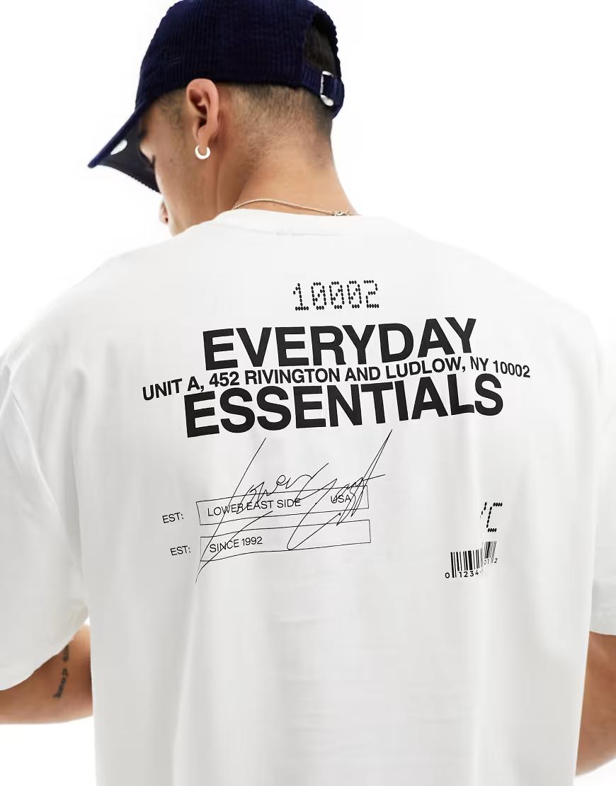 BIAŁY T-SHIRT PRINT