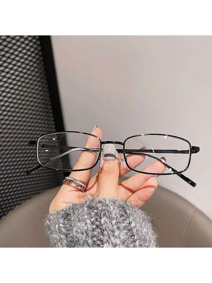 srebrne okulary zerówki