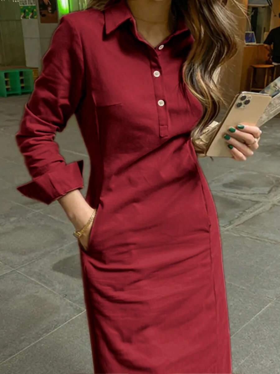 czerwona maxi sukienka