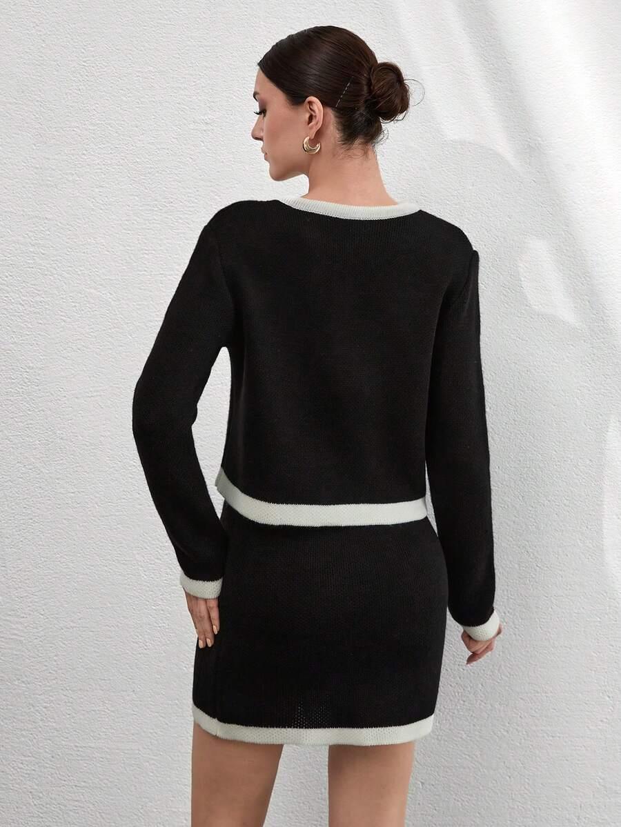 sweter spódnica komplet