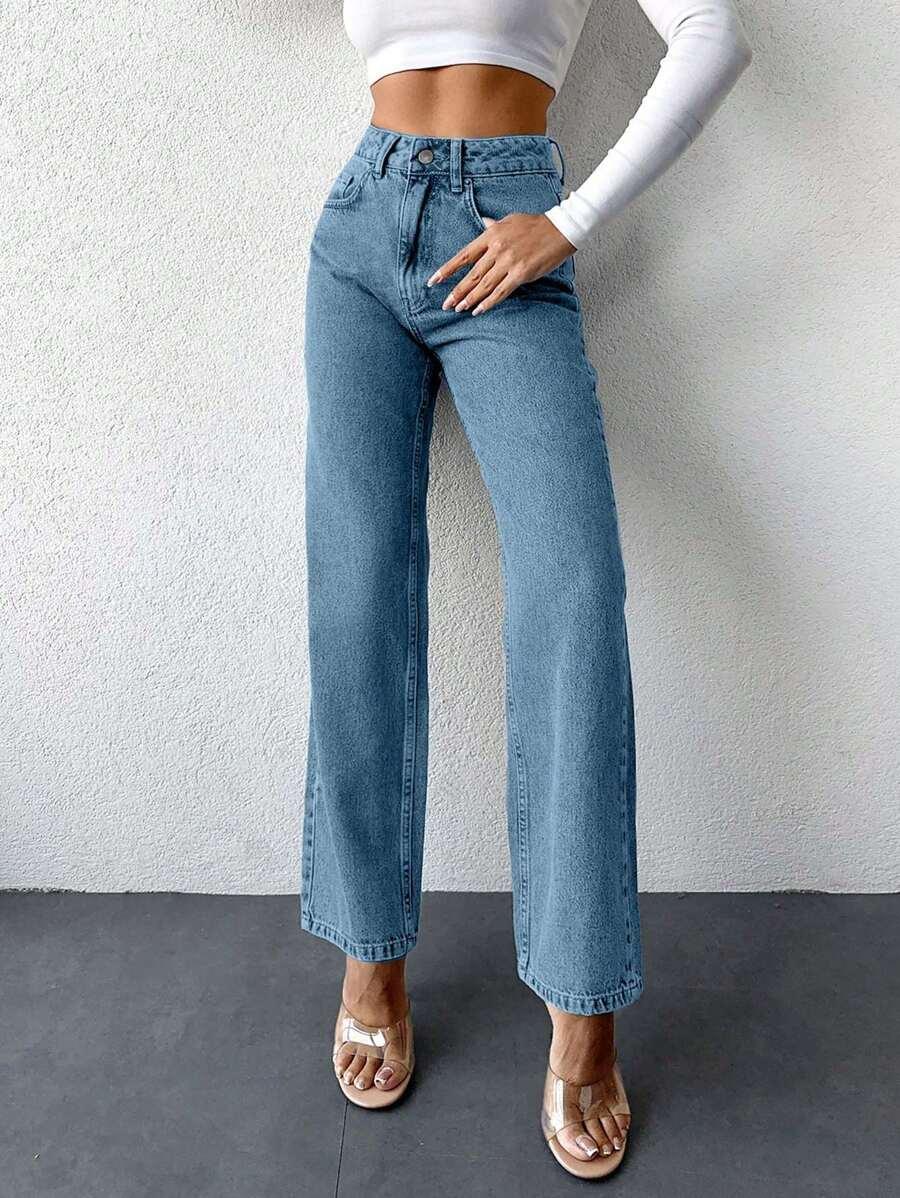 NIEBIESKIE SPODNIE JEANS 