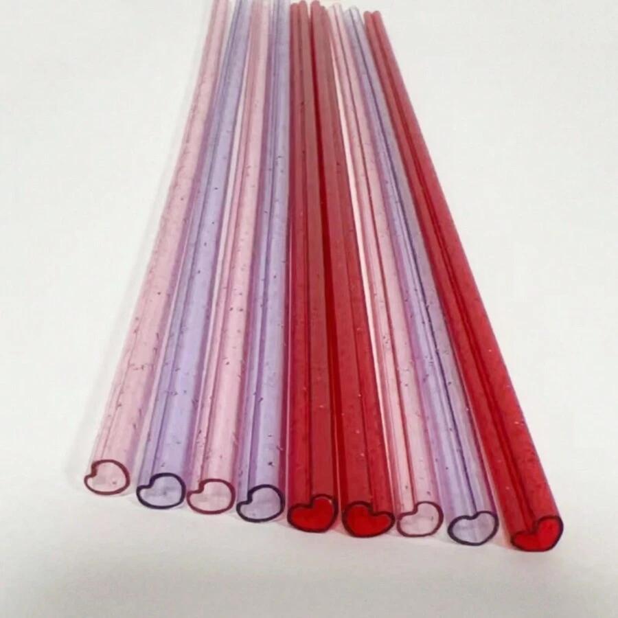 SŁOMKI W KSZTAŁCIE SERCA SZCZOTECZKA DO CZYSZCZENIA 12-PACK