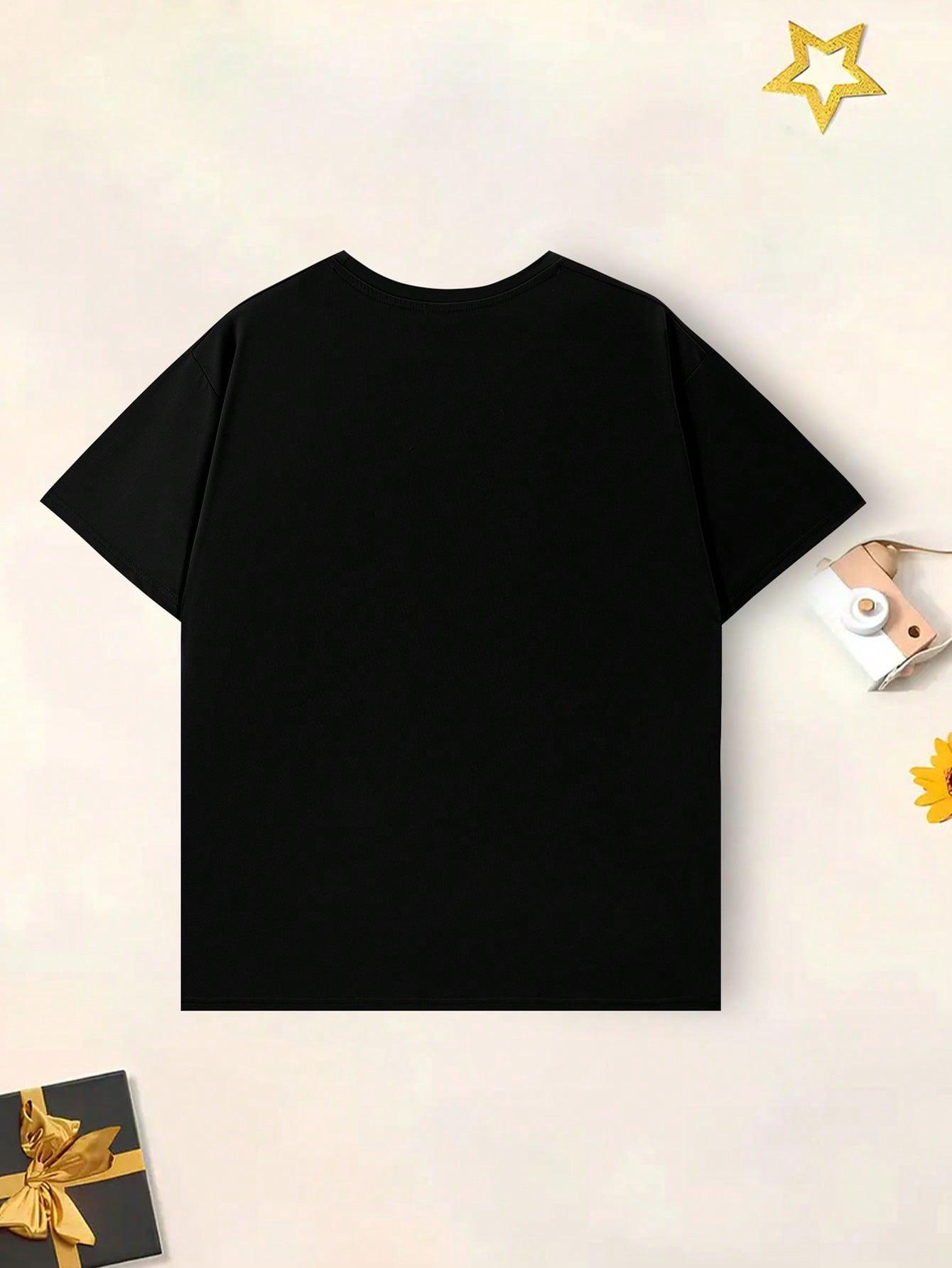 CZARNY T-SHIRT BASIC