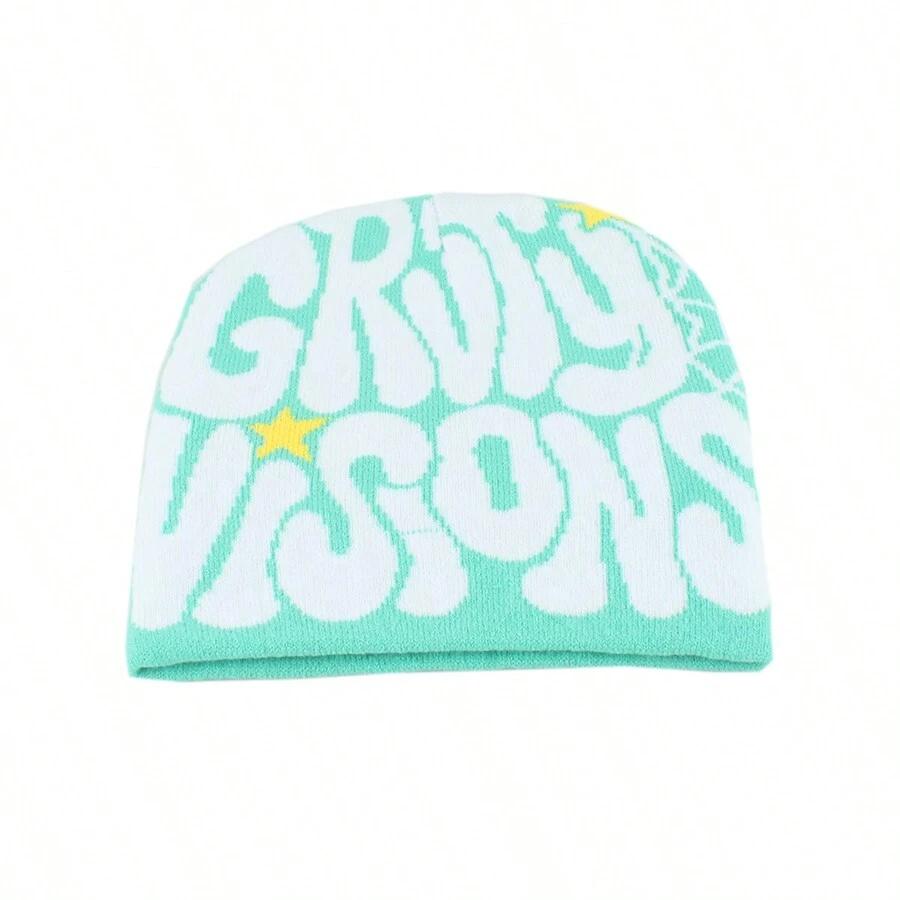 niebieska czapka beanie