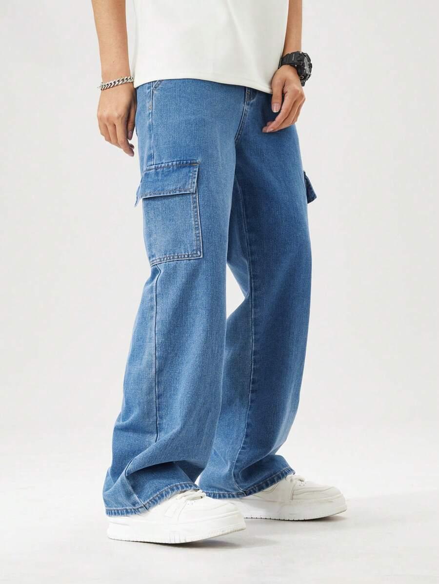 NIEBIESKIE SPODNIE JEANS