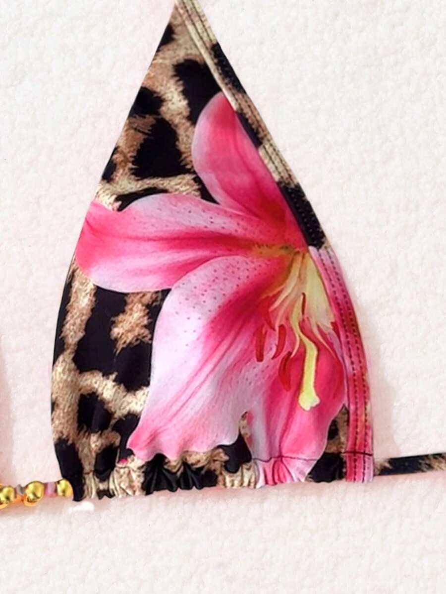 DWUCZĘŚCIOWY STRÓJ KĄPIELOWY ANIMAL PRINT 