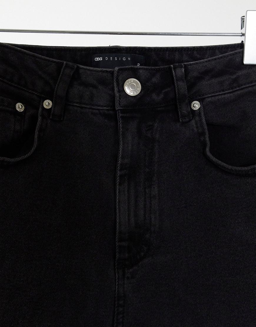 spodnie jeans wysoki stan