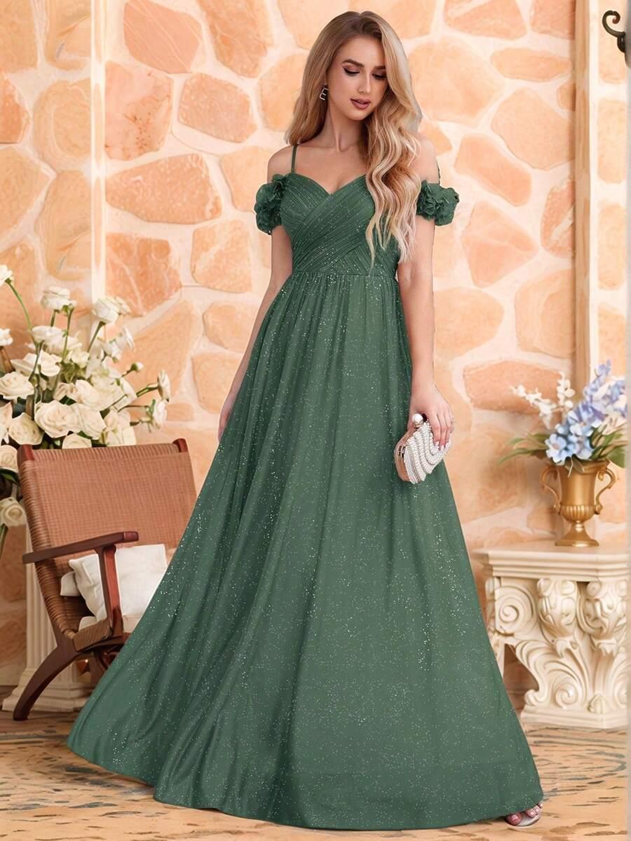 ZIELONA MAXI SUKIENKA