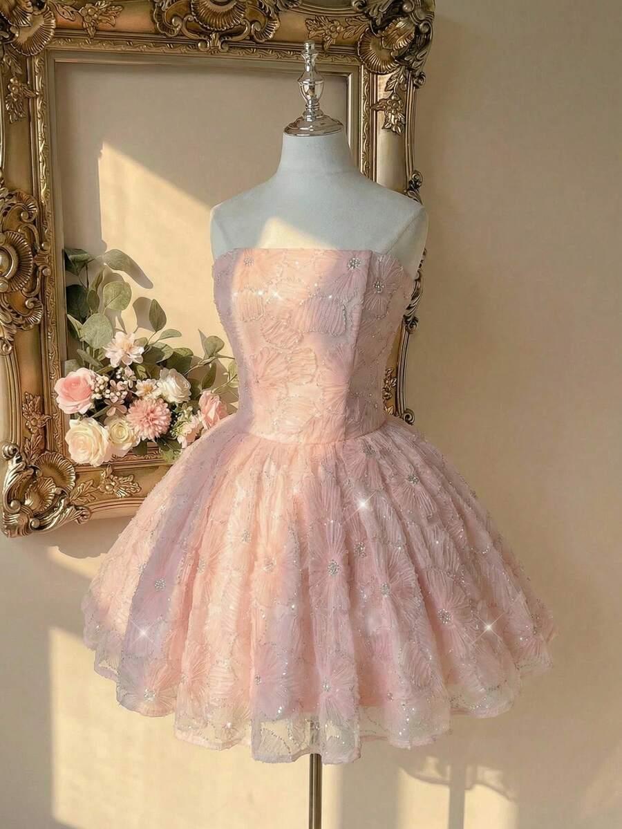 RÓŻOWA mini SUKIENKA 