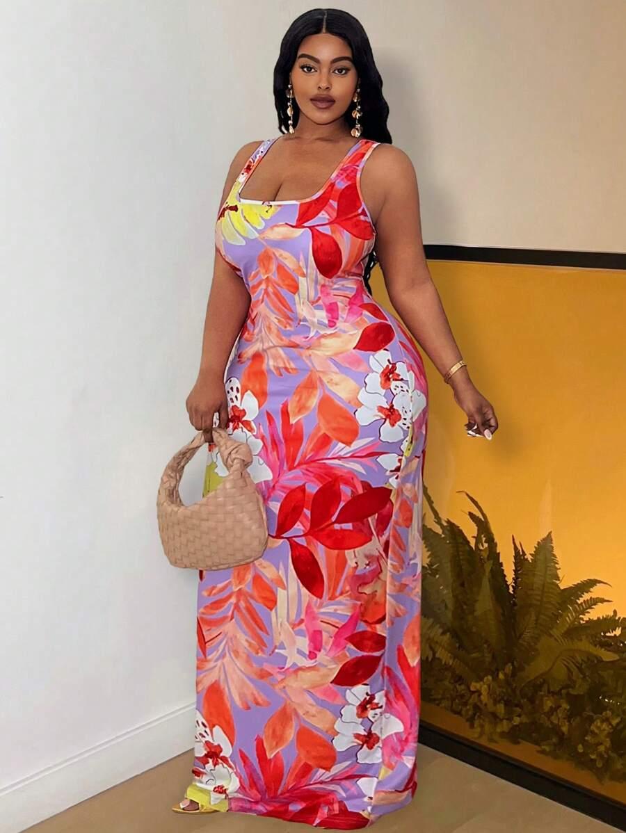 maxi sukienka print