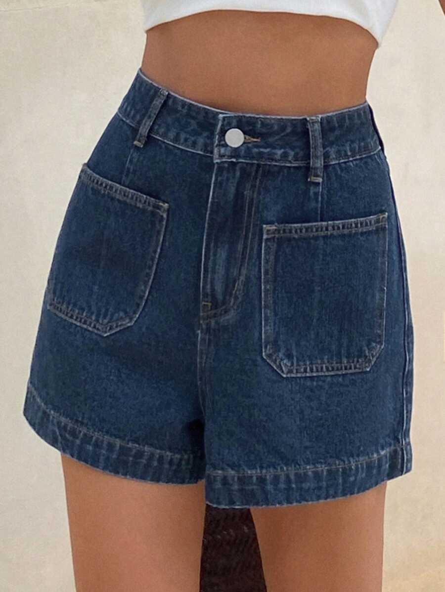 NIEBIESKIE SPODENKI JEANS