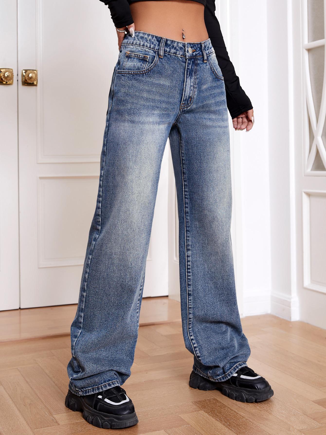 NIEBIESKIE SPODNIE JEANS