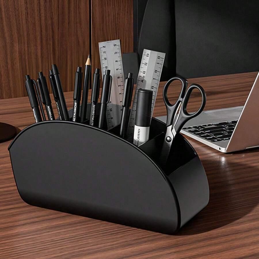 czarny organizer na biurko