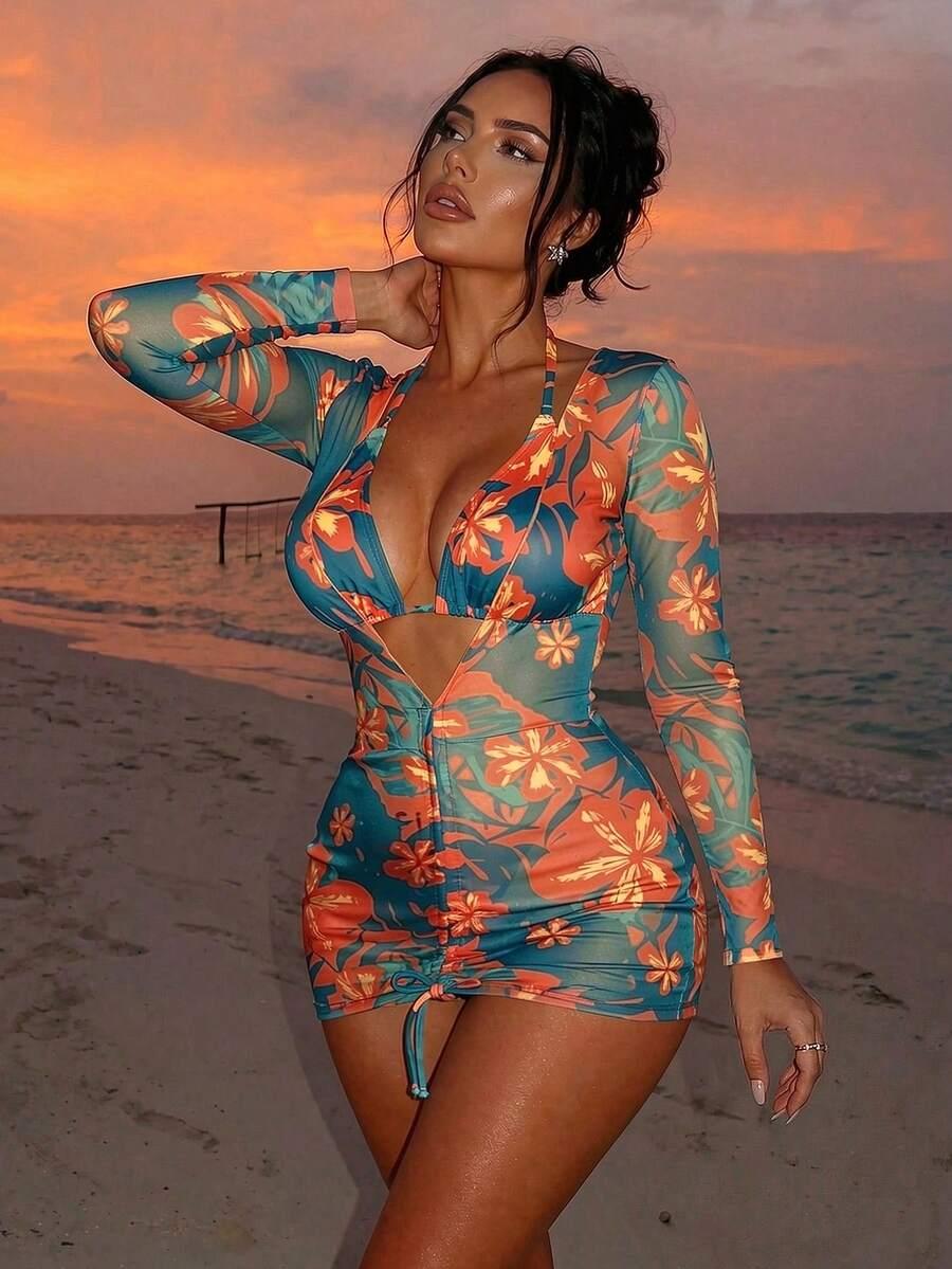KOMPLET BIKINI TRZYCZĘŚCIOWY