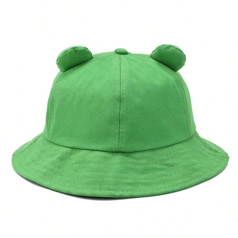 zielona czapka bucket
