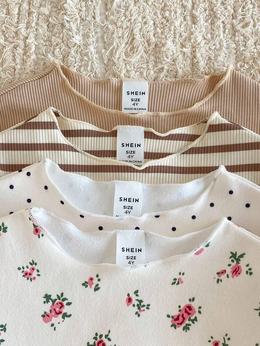 BLUZKA Z DŁUGIM RĘKAWEM 4-pack