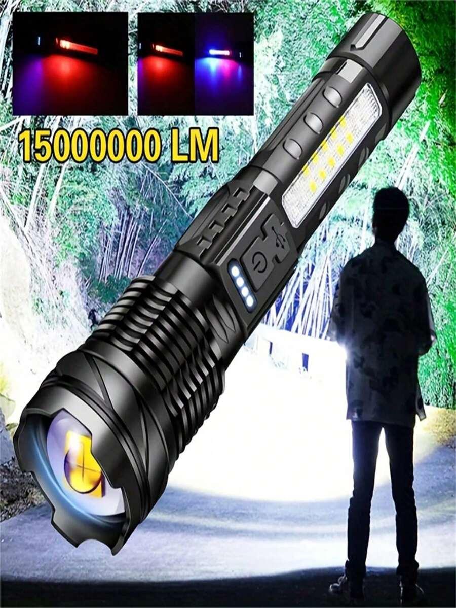czarna latarka led