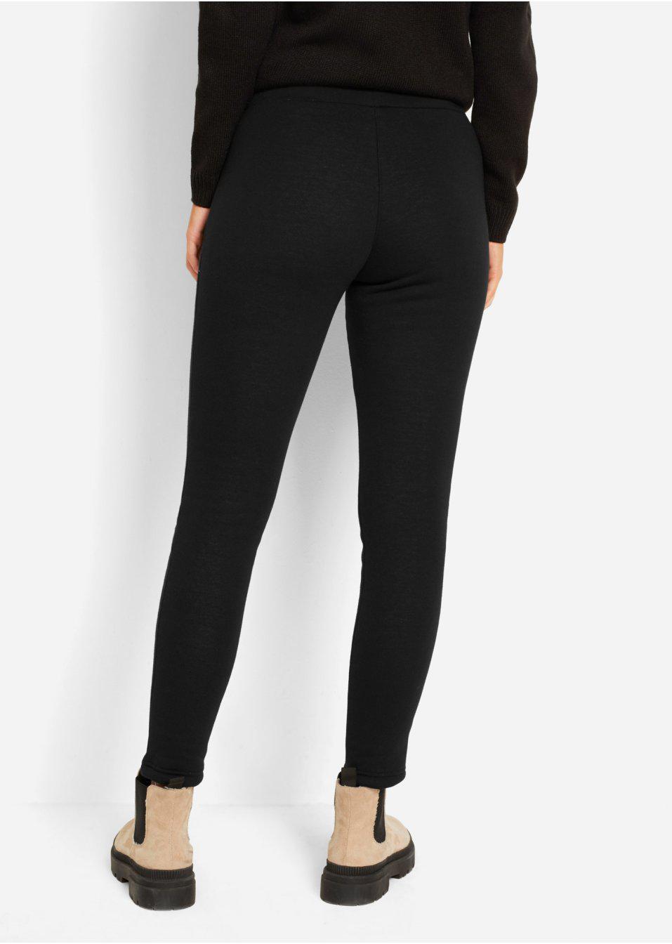 CZARNE OCIEPLANE LEGGINSY