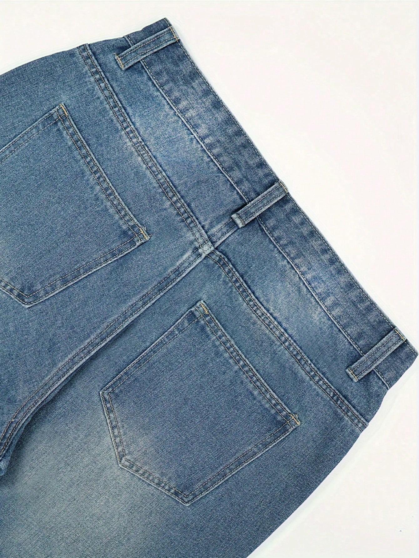NIEBIESKIE SPODNIE JEANS