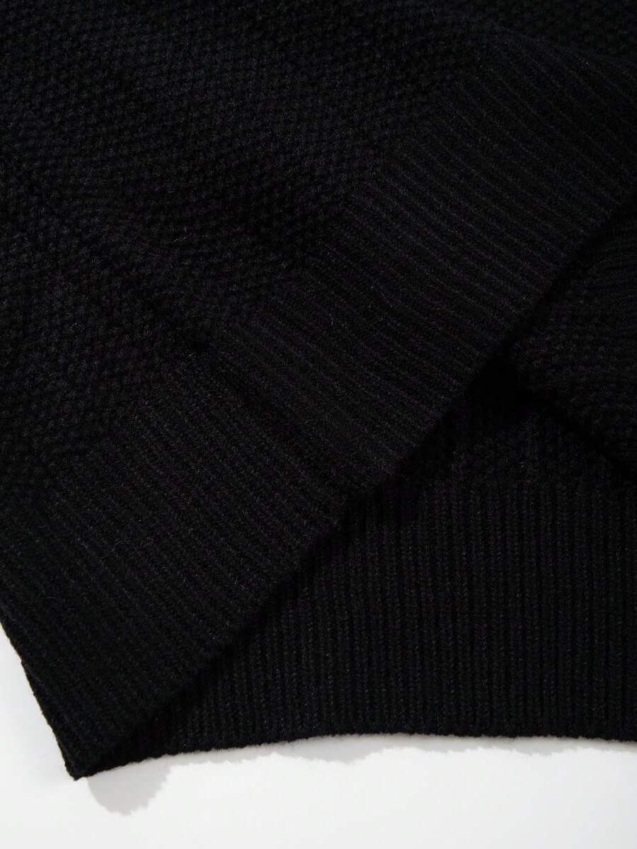 czarny sweter zamek